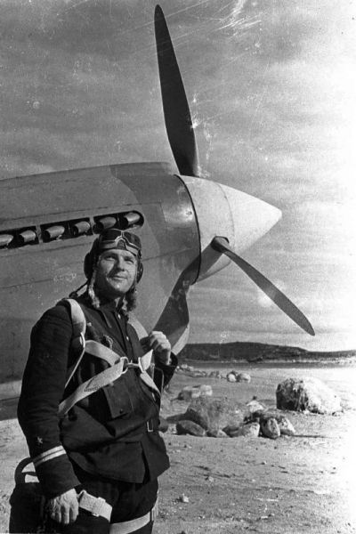 foto photo ww2 WWII Фото ВОВ ВВС Vladimir Pokrovsky P40E Kittyhawk