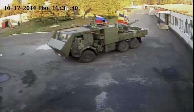 Novorussian armoured guntruck KAMAZ - Ukrainian Civilian War