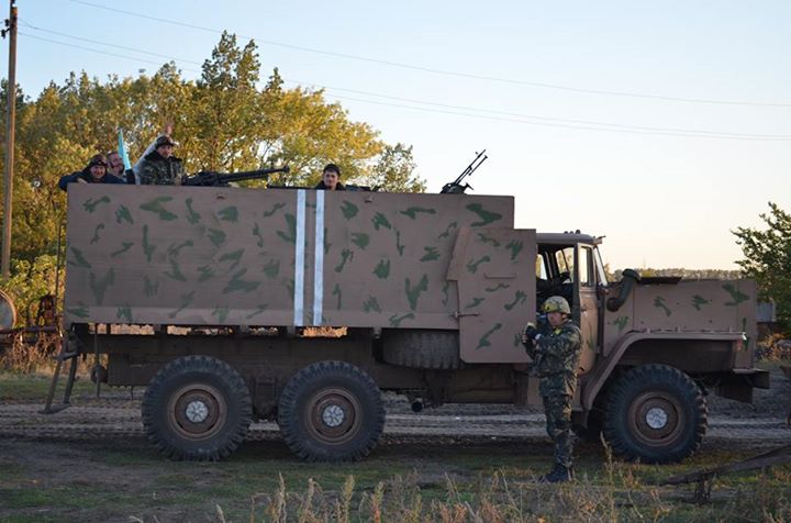foto The Ukrainian gun-truck Ural