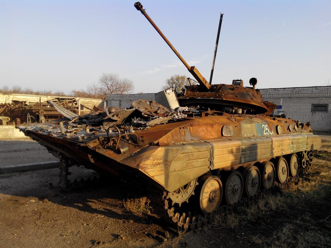 Destroyed Ukrainian BMP-2