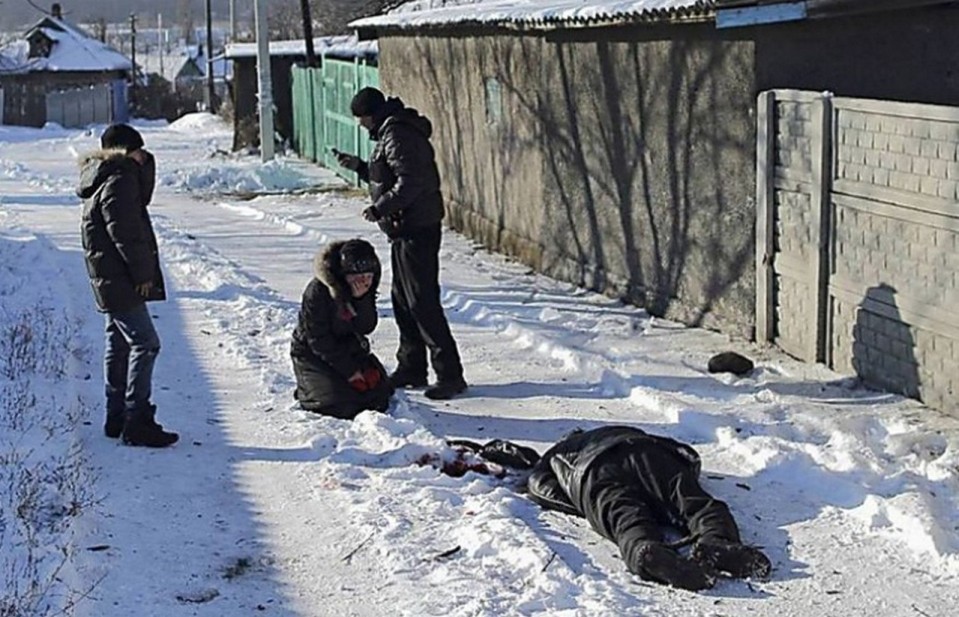 Killed civilian in Donetsk