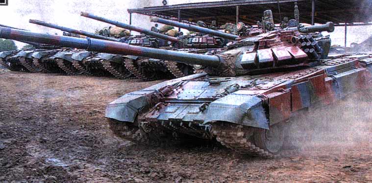 photo Tank T-72 of Belorusia with Contact5 E.R.A. tiles активная броня