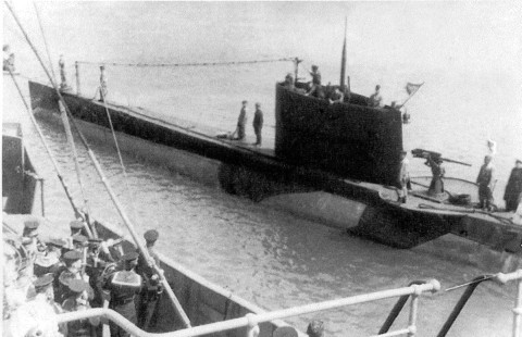 Soviet navy submarine A-3 of Black Sea Fleet