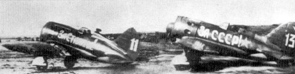 foto WWII VVS Soviet I16 fighters