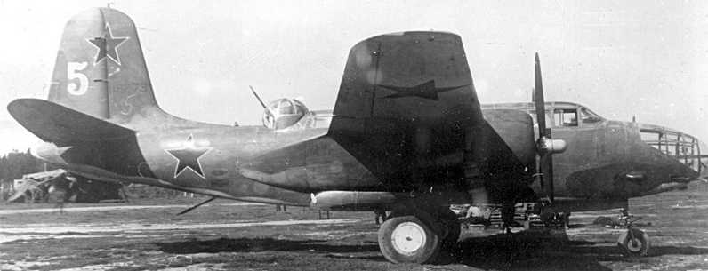 historic image USSR А20. А-20В bomber Havoc WWII.
