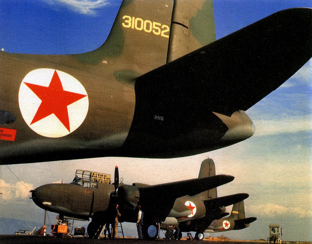 ВВС СССР - Бомбардировщик А20 цветное фото ВОВ. Douglas A-20 Havoc bomber in USSR.