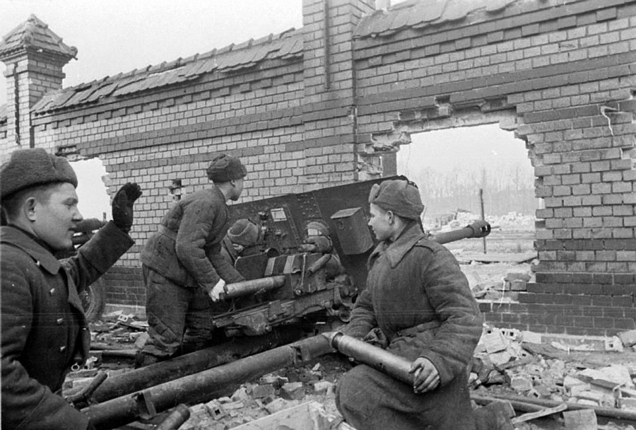 FOTO WW2 Russian 76mm gun SIS3  ЗИС3