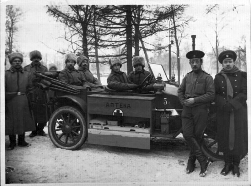 automobiles in Russian Imperial army in WWI