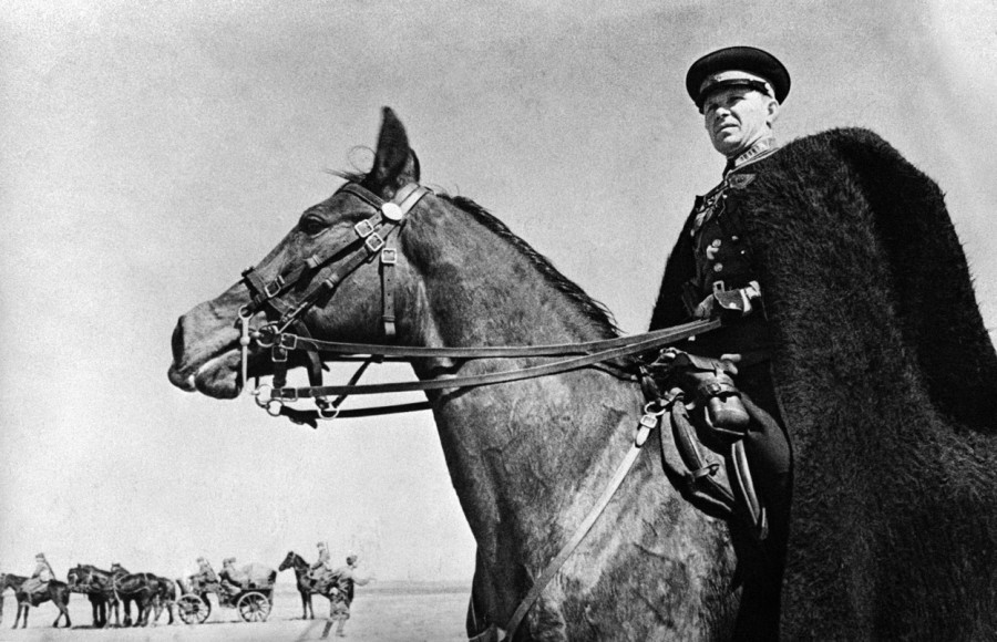 Soviet Cossak colonel 1942 photo