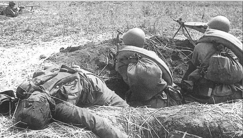 foto krieg Defencive position WWII