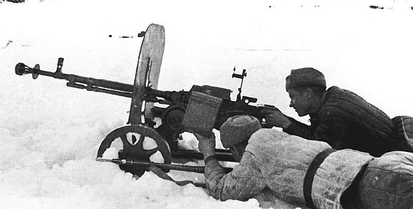 WW2 foto soviet DShK machinegun