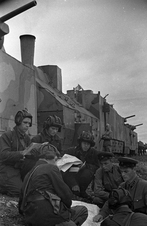 Несерийные советские бронепоезда ВОВ - фотографи и информация