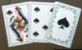 индивидуальная символика военного лётчика колода игральных карт дама, семёрка и туз масти пики