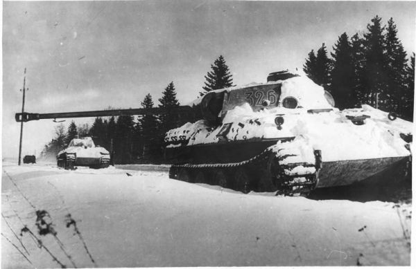 At 26th March 1944 sgt. A. Pegov (the commander of the light tank T-70) of 3rd Guards tank army saw a column of approximately 18 German tanks