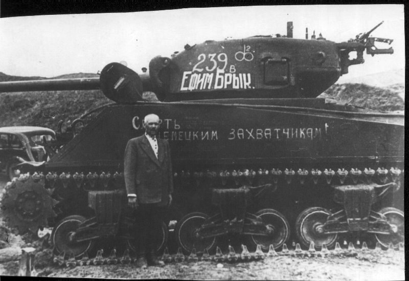 Шерман, стоявший на вооружение 116 отдельной танковой бригады Ефим Брык
