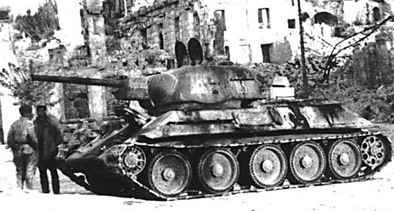 Russian army tank T-34
