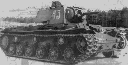 ww2 KV.8 tanque lanzallamas russo химический танк