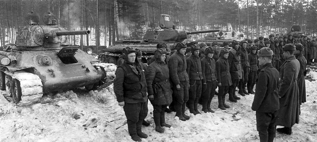 Before the battle in the tank battalion of Captain Zalewski, 1942