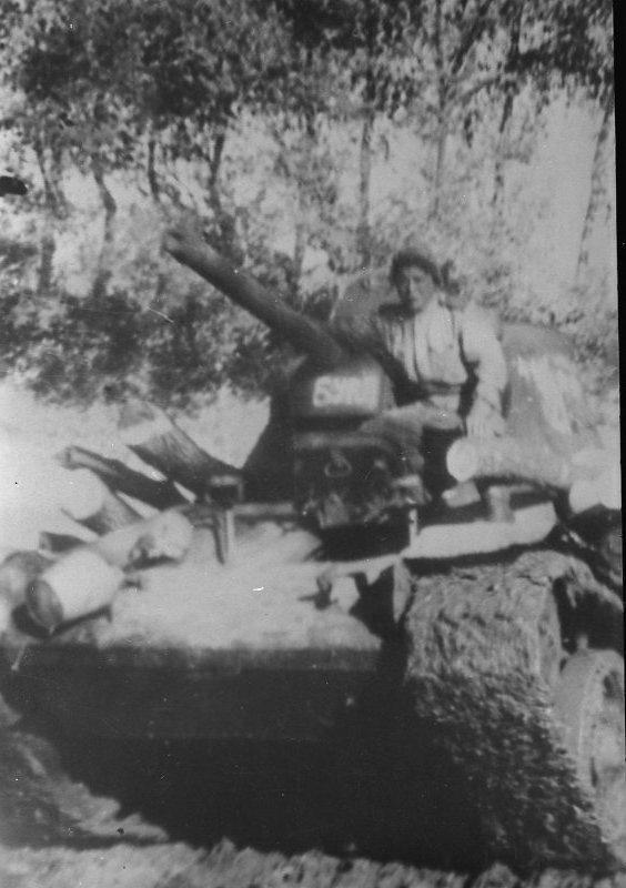 Russian T34 WW2 AFV in combat
