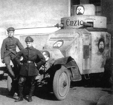 Italian armored car I-Z foto ww1