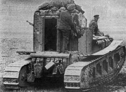 английский танк первой мировой войны борзая Mark A