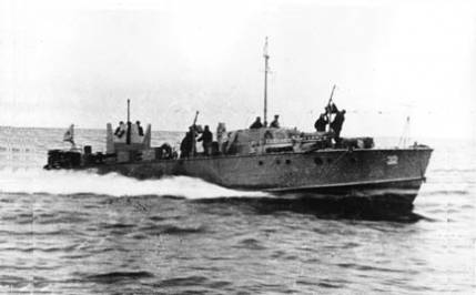 Soviet MO military motor boats in combat